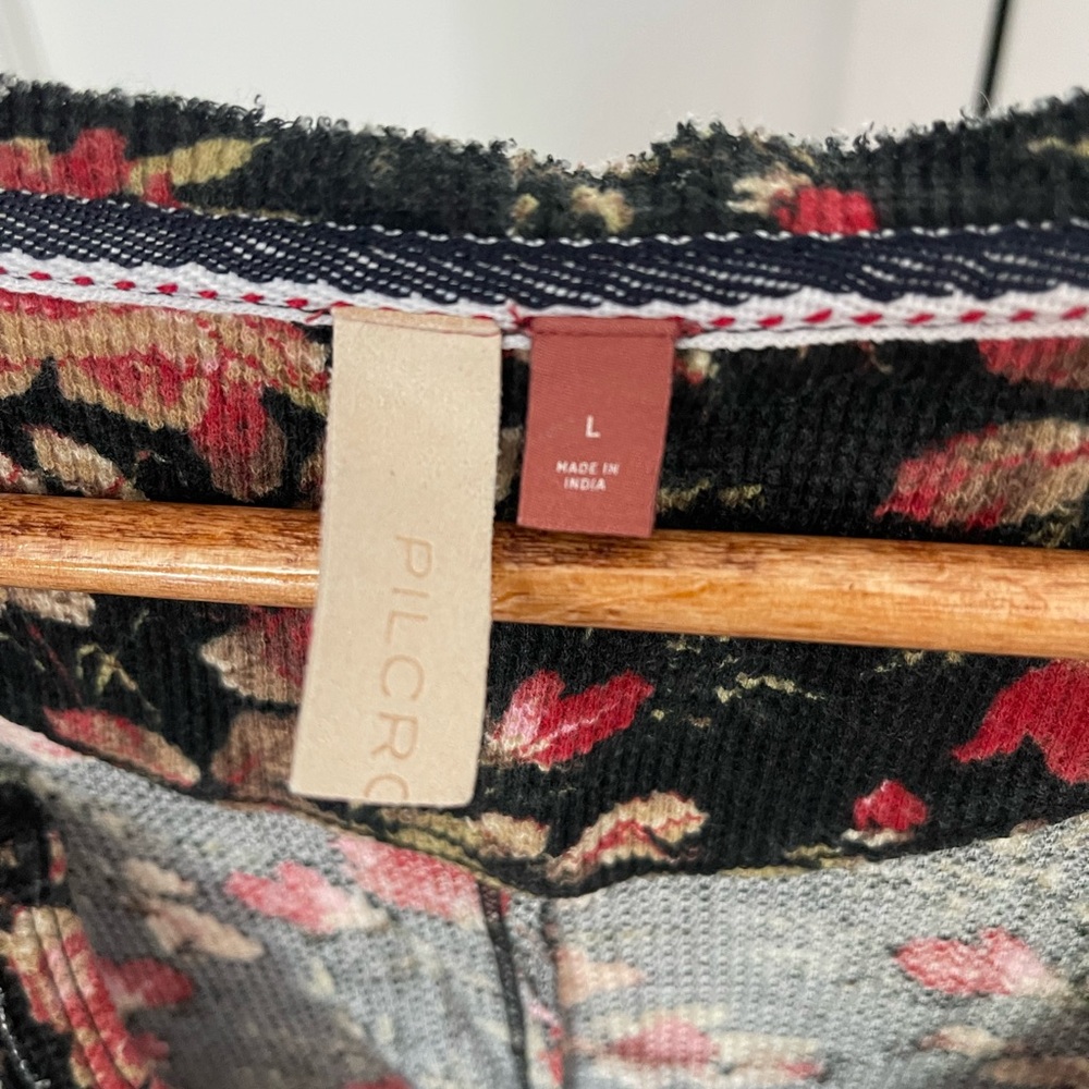 Pilcro Rose Waffle Knit Long Sleeve Shirt - Picture 3 of 3